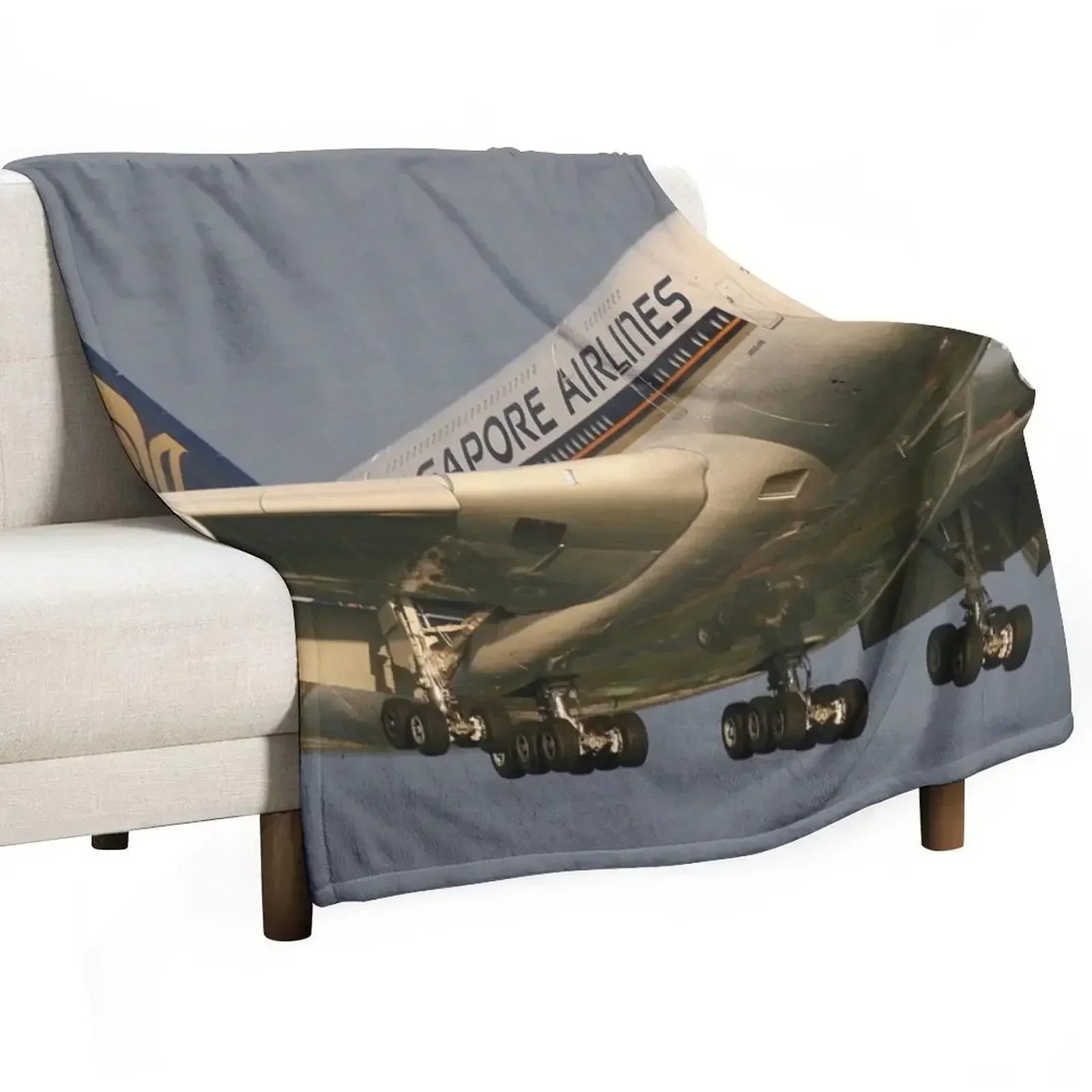A380 Evening Arrival Throw Blanket Giant Sofa Moving Luxury blankets ands Luxury Brand Thermal Blankets