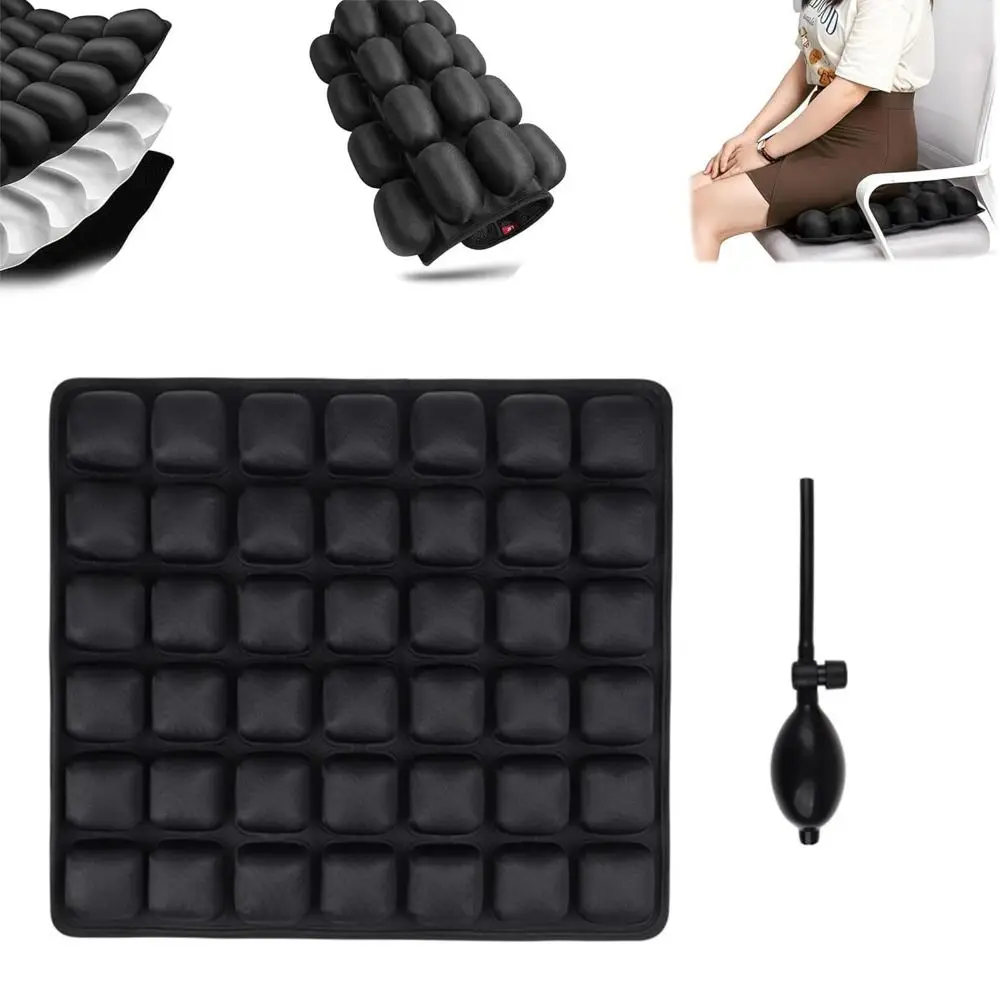 Air Bags Travel Cushion High Rebound Pressur Lightweight Travel Seat Cushion Breathable Portable 3D Air Cell Seat Cushion