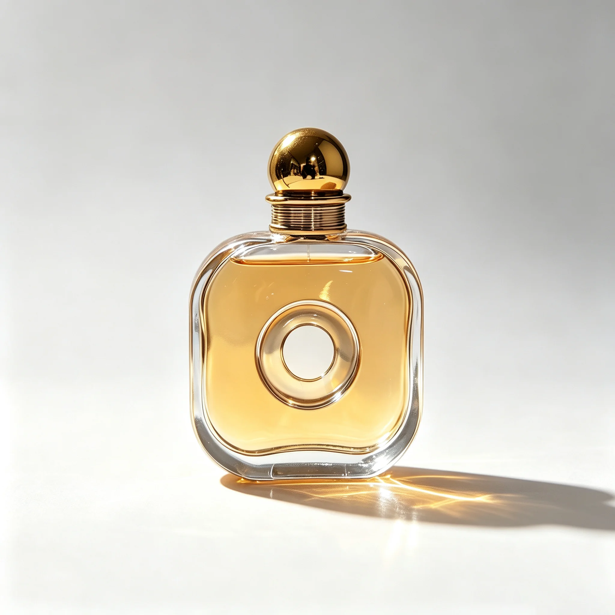 Luxury 50ml Empty Reed Diffuser Glass Bottle, Fragrance Essential Oil Vial with Spherical Metal Cap for Home Room Decoration
