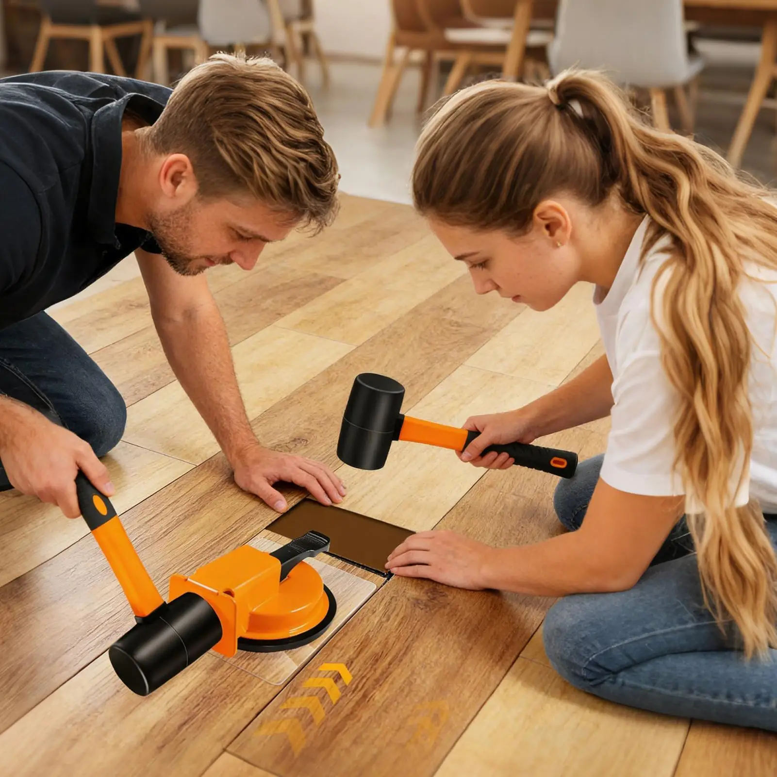 

Floor Gap Repair Tool Suction Suction Cup Professional-Grade Seamless Joint Tool Suitable for Floor Installation Projects