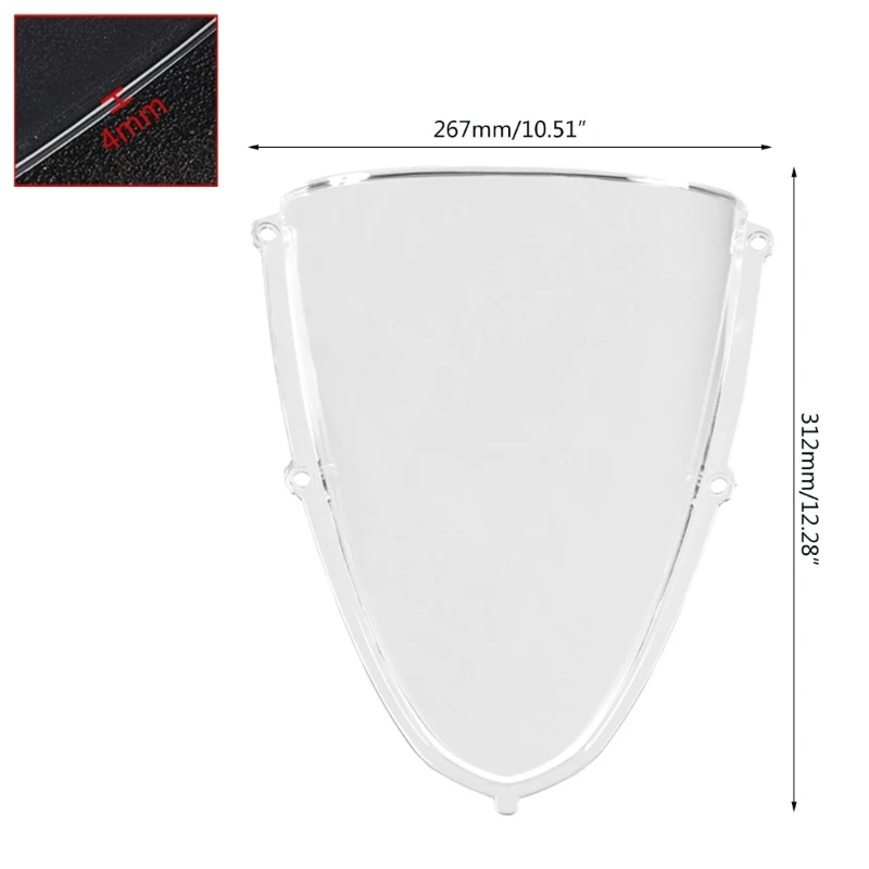 Motorcycle Windscreen Wind Deflector Windshield For RS660 20-22