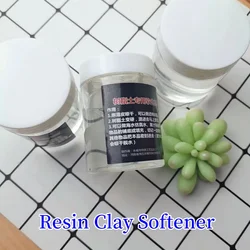 120ml/bottle Resin Clay Softener Clay Adding Arbitrary Mixture DIY Hand-made Doll Model Softened Clay Craft Materials