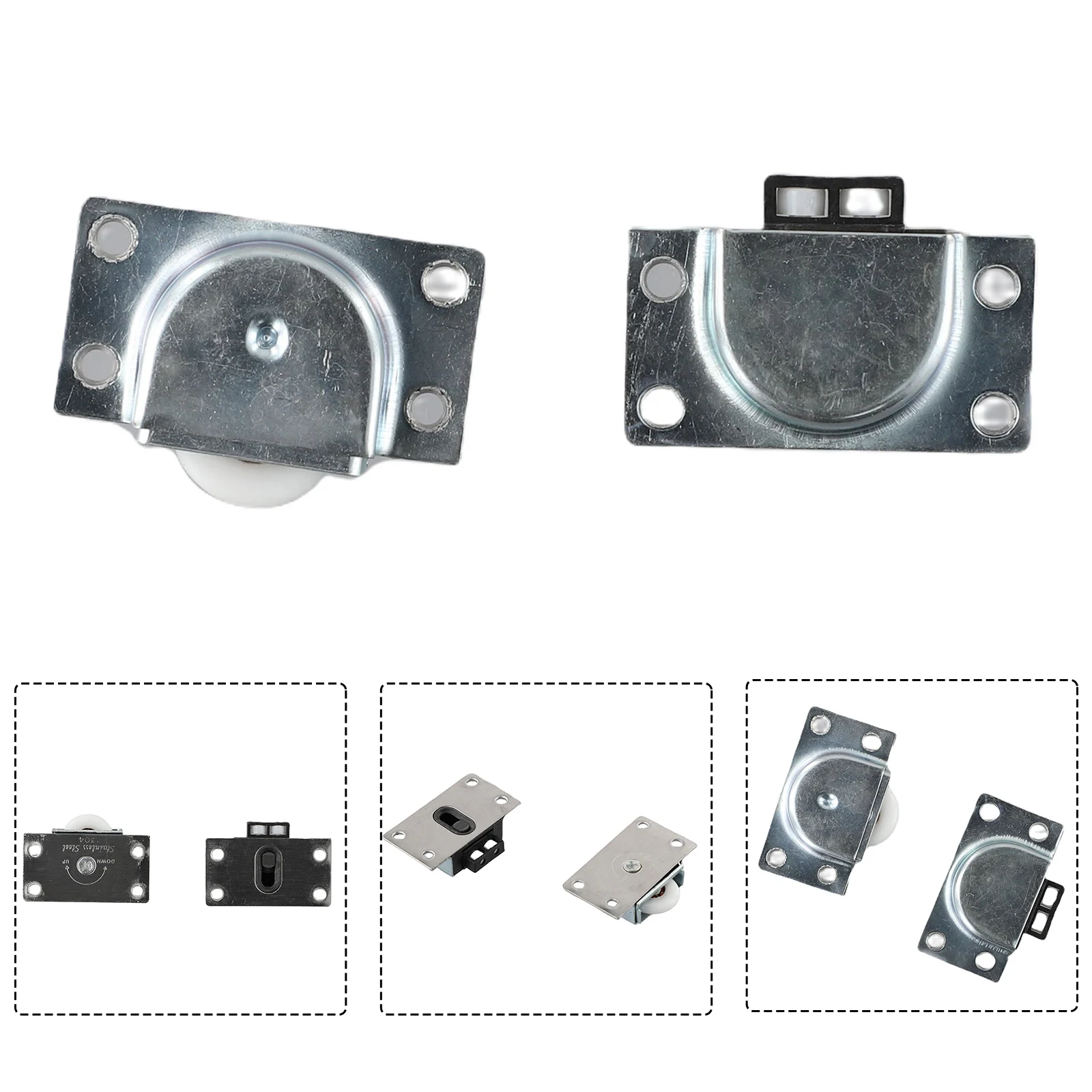 Rulli per porte porta scorrevole in acciaio inox camera da letto ruota armadio puleggia in Nylon ruota sospesa per Hardware per mobili guardaroba