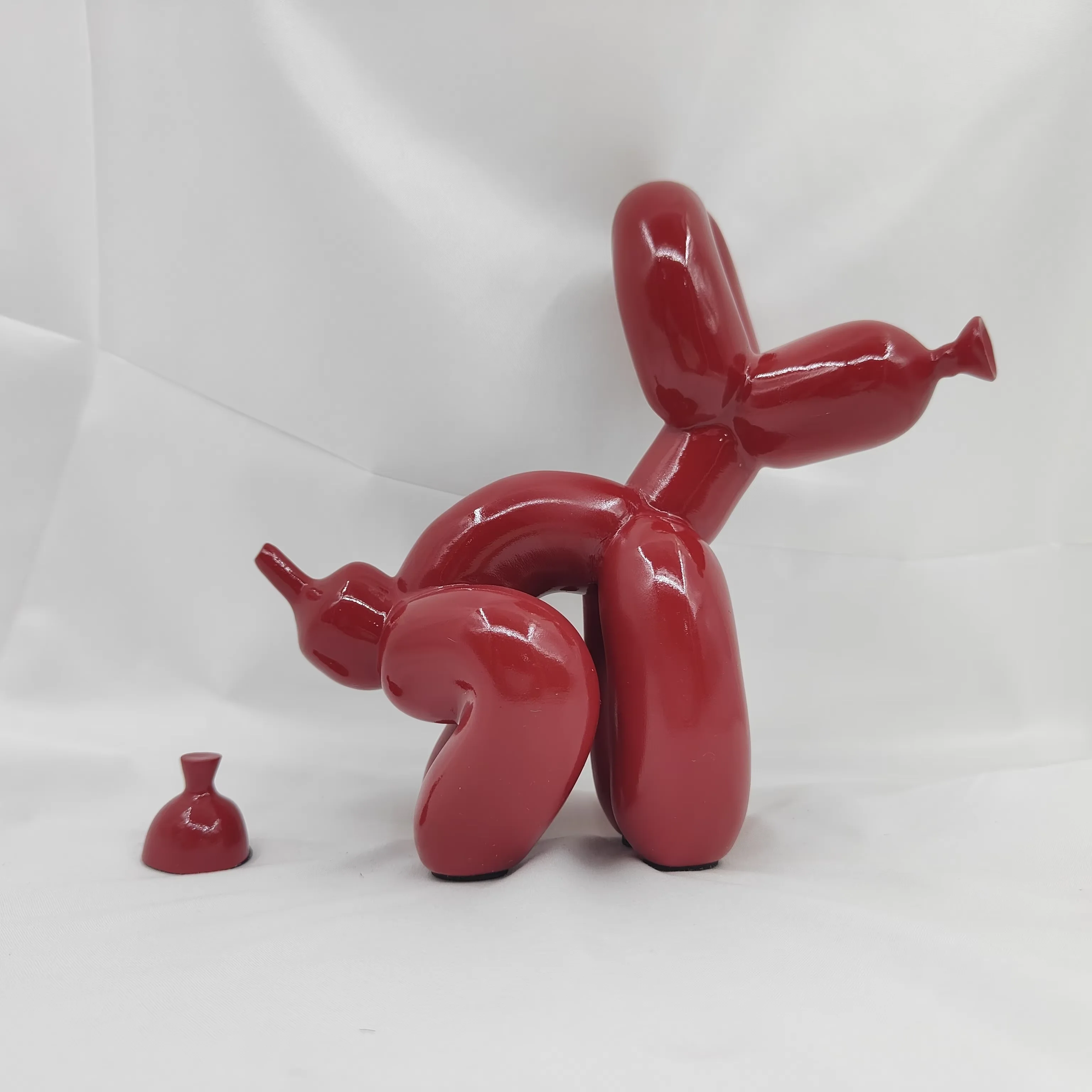 Tiny Pooping Dog Figurine Home Decor Cute Coffee Table Novelty Gift Unique Pet Sculpture