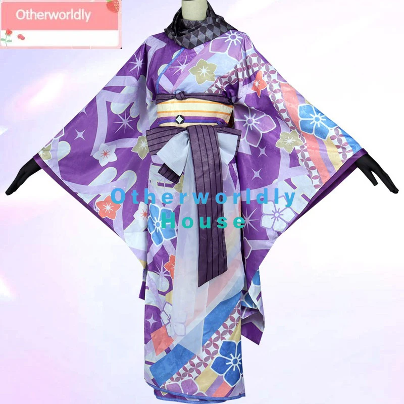 Akemi Homura Cosplay Costume Anime Puella Magi Madoka Magica Cosplay Kimono Dress Party Suit Halloween Uniforms Custom Made