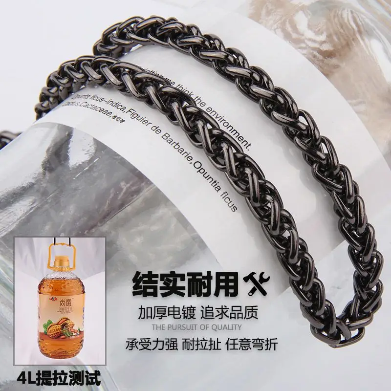 Geldbörsen-Kettenriemen, Ersatz-Taschenriemen, DIY-Handtaschen-Metallkette, Schultertasche, 60 cm/23,6 Zoll, 90 cm/35,4 Zoll, 120 cm/47,2 Zoll – Detail 8