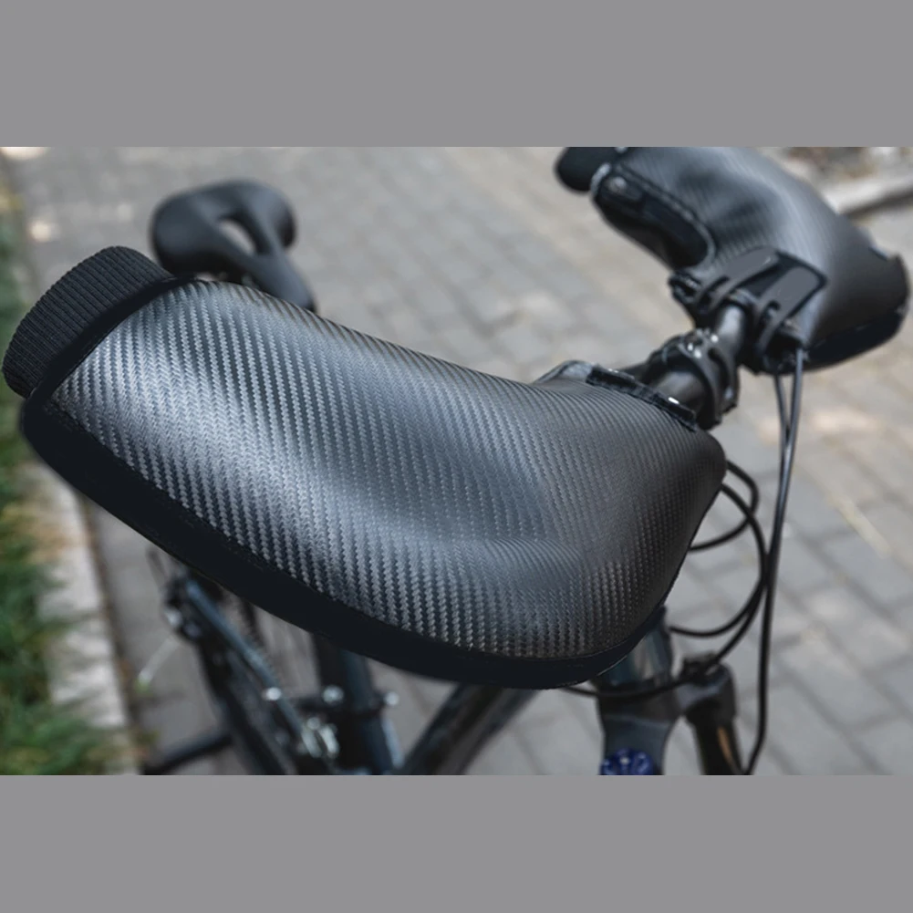 

Теплые чехлы на руль для зимнего велоспорта (шоссе и горный велосипед), ветрозащитные неопреновые перчатки со светоотражающими полосами для безопасности