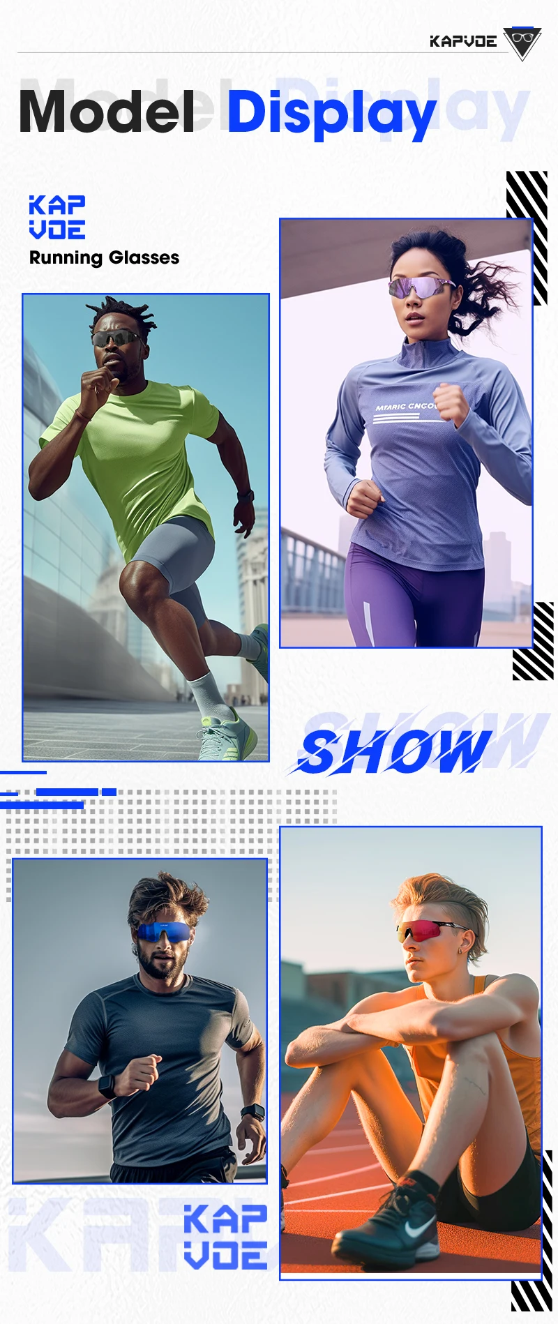 Kapvoe Leichtgewichtige Photochrome Laufsonnenbrille Sportbrille für Männer Marathon-Radbrille Mountainbike-Brille Eyewear – Detail 11