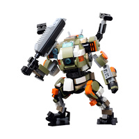 Gobricks MOC Popular Games TITANFALLs BT 7274 Building Blocks Model MechWarriors Character Bricks DIY Assembled Toy kids Gift