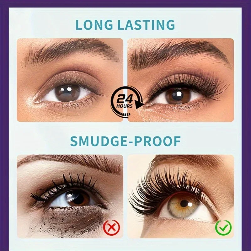 5D Extreme Volume Lashมาสคาร่า,กันน้ําและยาวนาน,ธรรมชาติหนาและCurling Eyelash Extension
