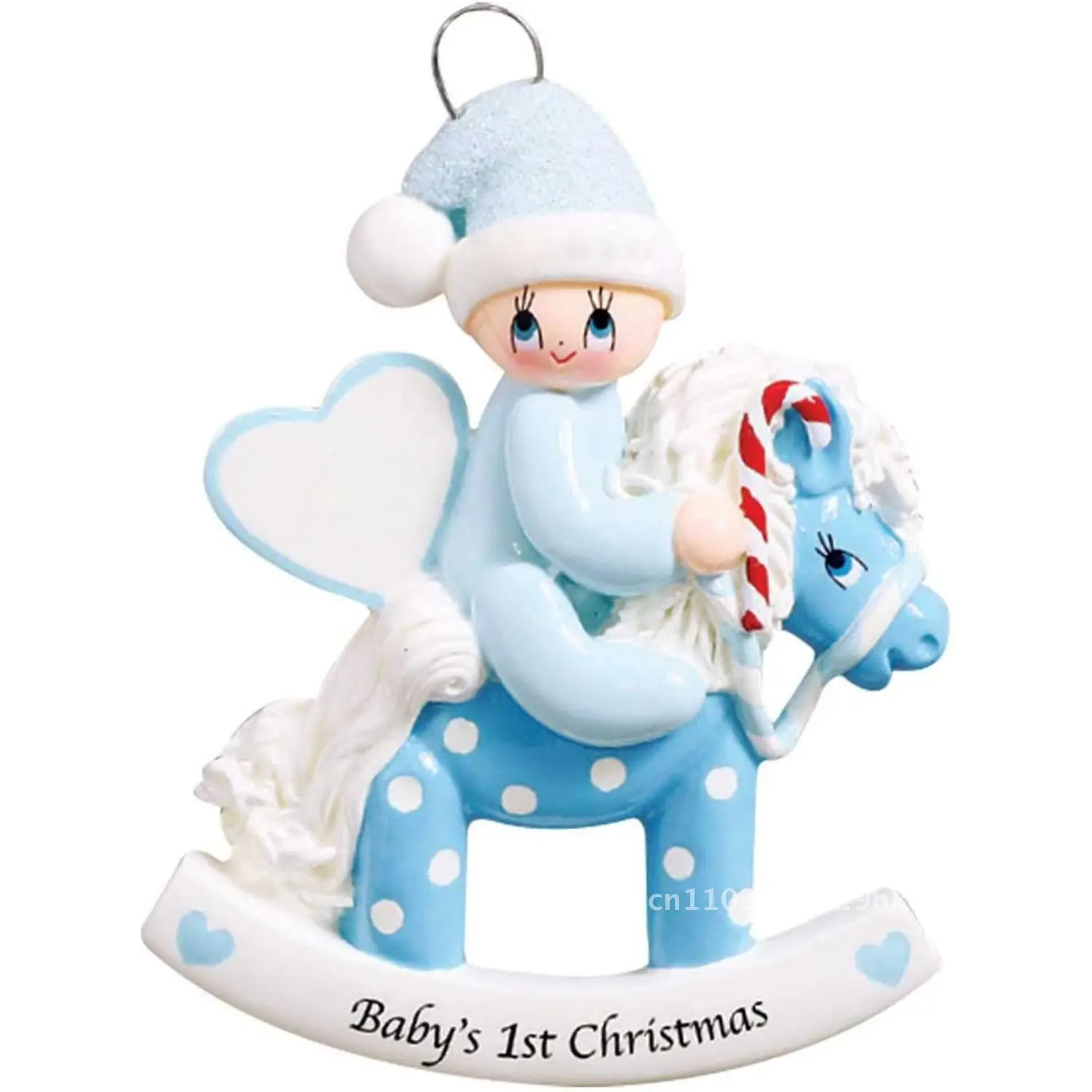 

New Resin DIY Greetings Christmas Tree Pendant Trojan Horse Children's Hanging Ornaments