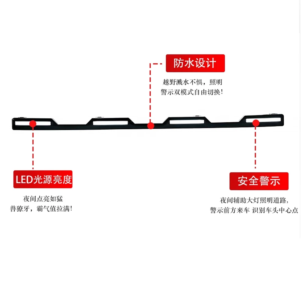 Front Grille Lamp For Land Rover Defender 2020-2025 Led Grille Light with LED Dynamic Running Light Easy Install