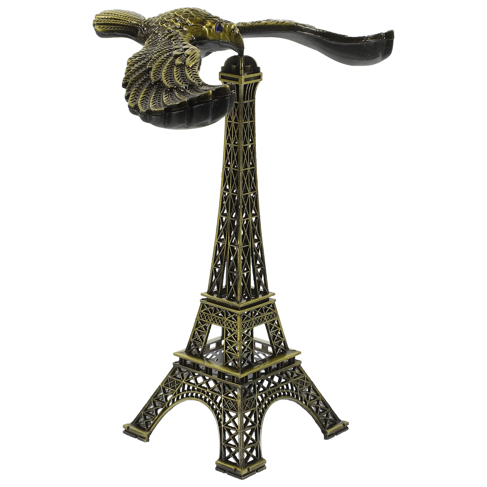 Balancing Eagle Tower Eiffel Balance Bird Adornment Decor Model Table Ornament Office Alloy Decorate