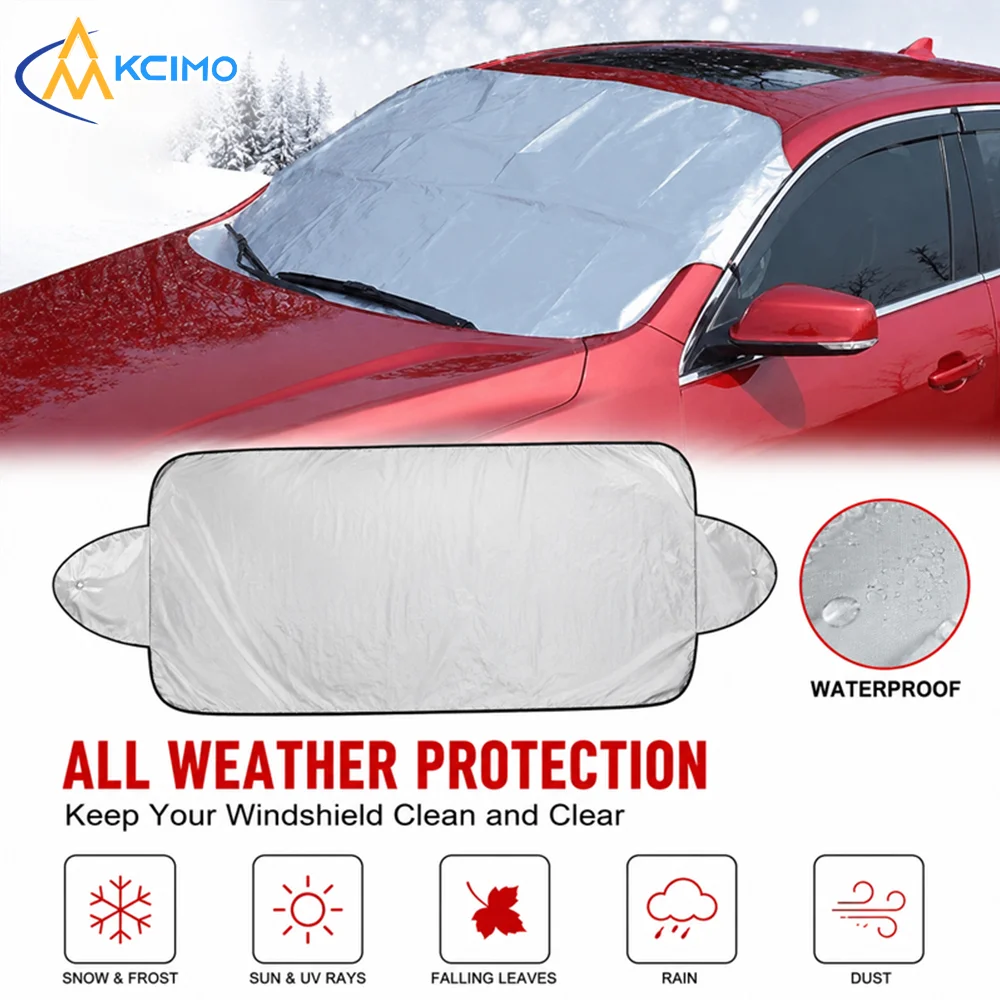 All-Season Windshield Shield Cover, UV & Heat Blocking Auto Glass Protector, Anti-Snow Anti-Frost Waterproof Car External