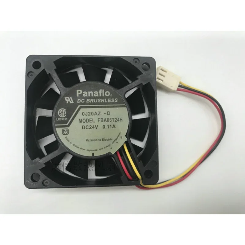 Original New Cooler Fan for Panaflo FBA06T24H DC24V 0.11A Converter Cooling Fan 6015 60*60*15MM