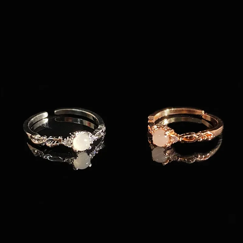 

MDL Муассанит стиль японский оригинальный комплект маленький агат красочные ювелирные изделия кольцо женское позолоченное кружево эвакуация принцессы