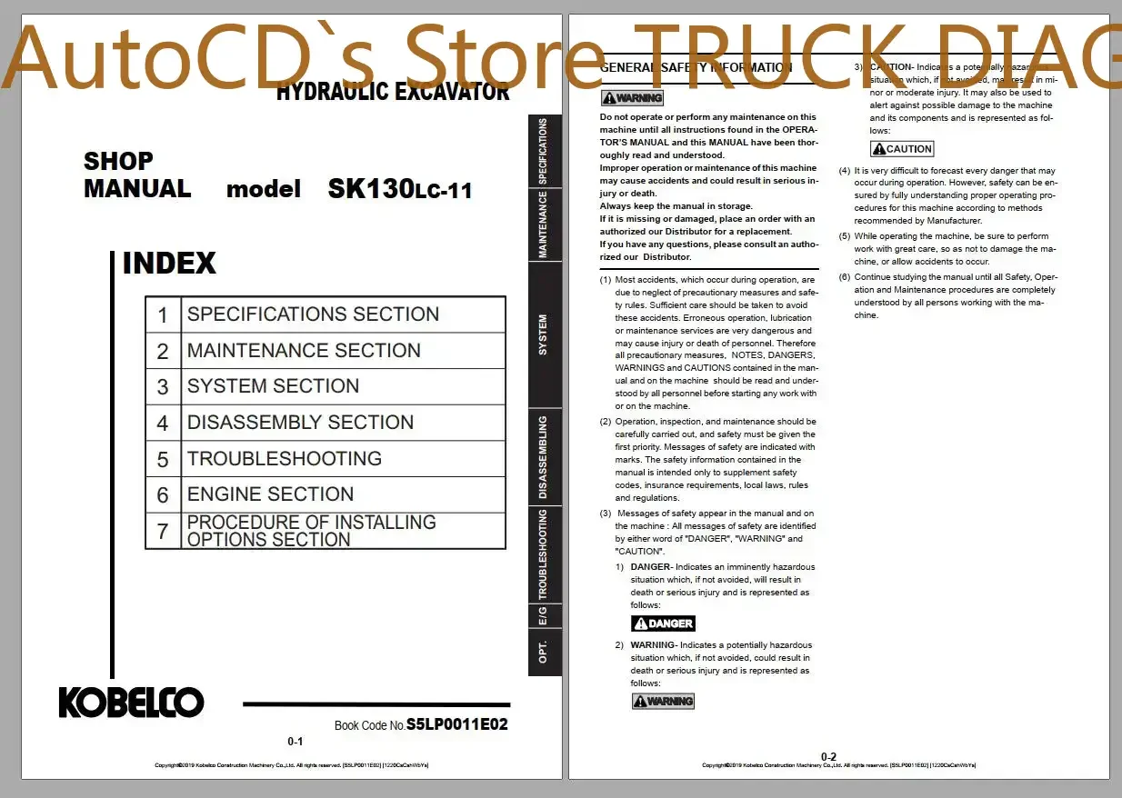 

AutoCD Kobelco 17,57 ГБ PDF Обновленное руководство по магазине экскаваторов 2021 года
