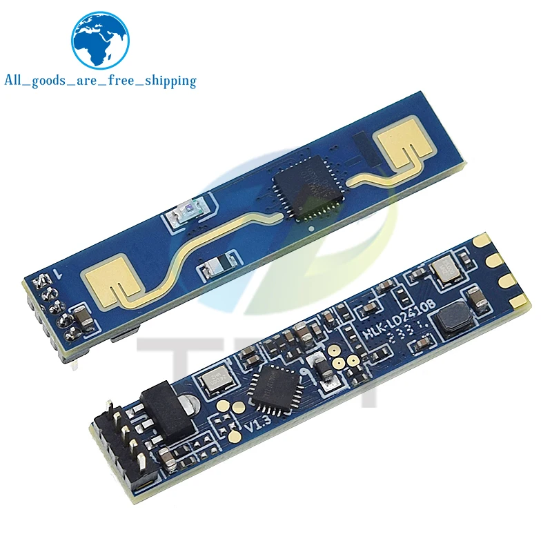 

HLK-LD2410B FMCW 24G умный радар для обнаружения состояния присутствия человека, модуль датчика обнаружения сердцебиения, высокая чувствительность
