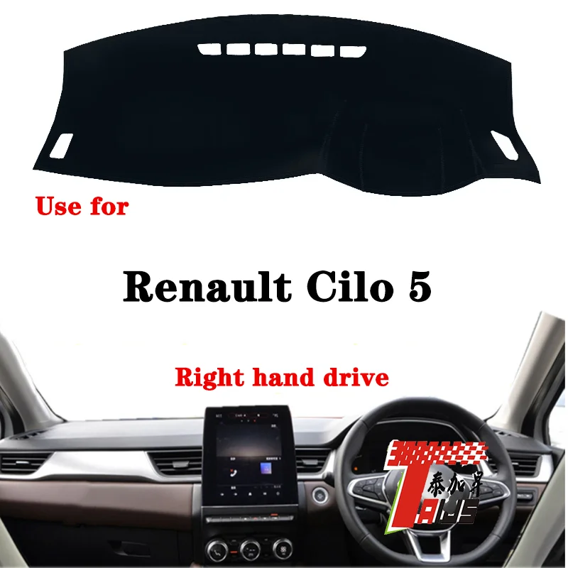 

2 Layers Car Inner Dashboard Cover For Renault Clio 5 Right hand drive Dash Mat Sun Shade Pad cooling