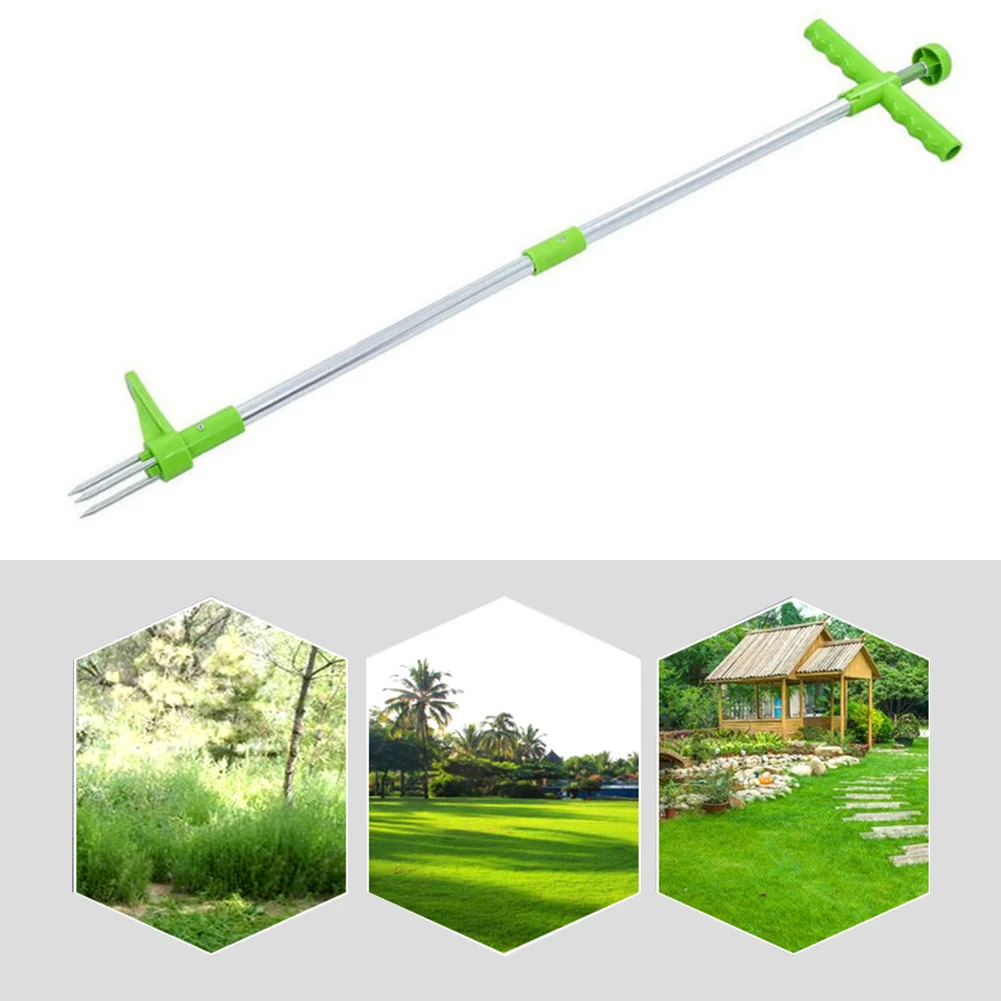 مقبض طويل مزيل الاعشاب حديقة الحديقة إزالة الأعشاب في الهواء الطلق ساحة العشب الجذر مجتذب أدوات حديقة عناصر زراعة