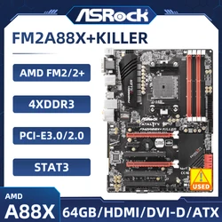 FM2/FM2+ Motherboard ASRock Fatal1ty FM2A88X+ KILLER AMD A88X 4×DDR3 64GB PCI-E 3.0 USB3.0 HDMI ATX support AMD A10 AD680 cpu