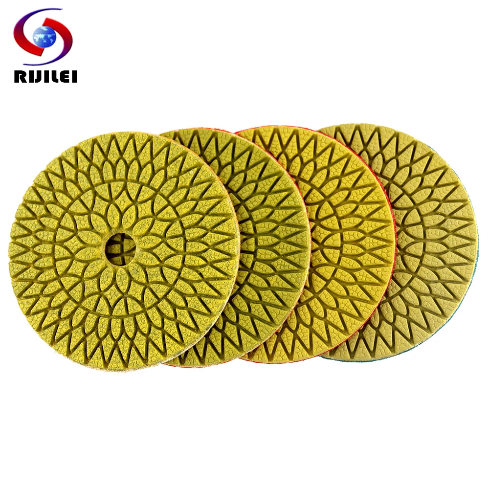 Rijilei-super Mármore Polimento Pads Flexível Polimento Pad Molhado Granito Polimento Pad em em Wpd06 Peças Lote