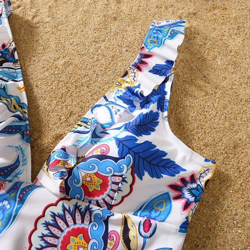 Family Matching Swimwear Women Baby Girl Swimsuit Boys Men Shorts Bathing Suit Mother And Daughter Matching Swimsuit