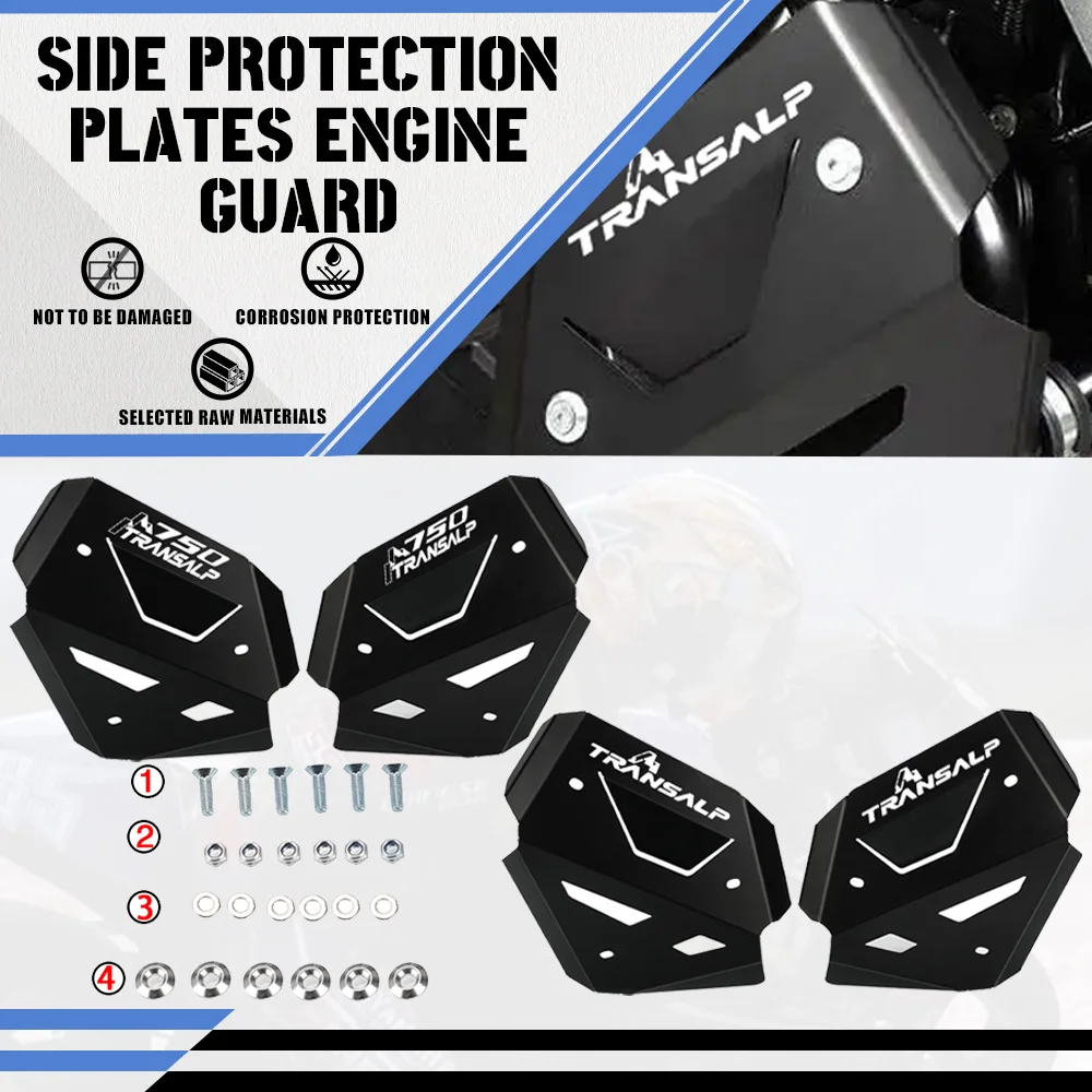 

Для Honda XL 750 Transalp 2023 2024 2025 защита двигателя крышка цилиндра бампер боковая защита запасные части аксессуары