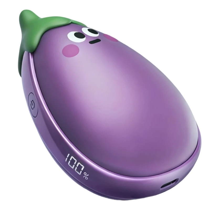 Rechargeable Hand Warmer with 3 Selectable Levels, Heat From Two Panels, Digital Battery Display, and USB Charging for Cold D2RD