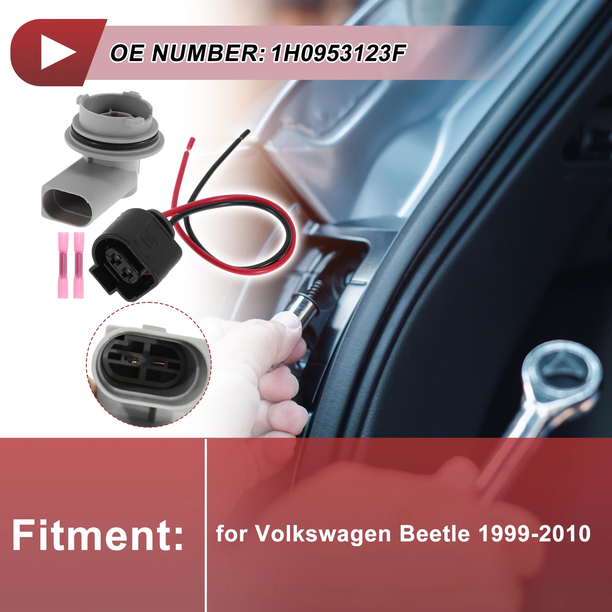 

X Autohaux розетка указателя поворота для Volkswagen Beetle 1999-2010 No 1H0953123F