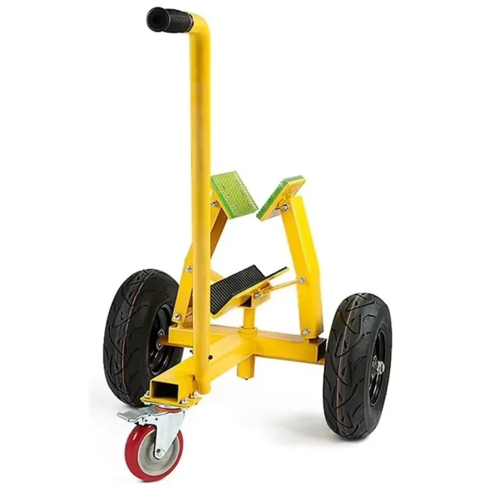 Automatic Clamp Trolley for Marble Slabs Heavy Duty Hand Cart Labor Saving Industrial Large Stone Transport Mover