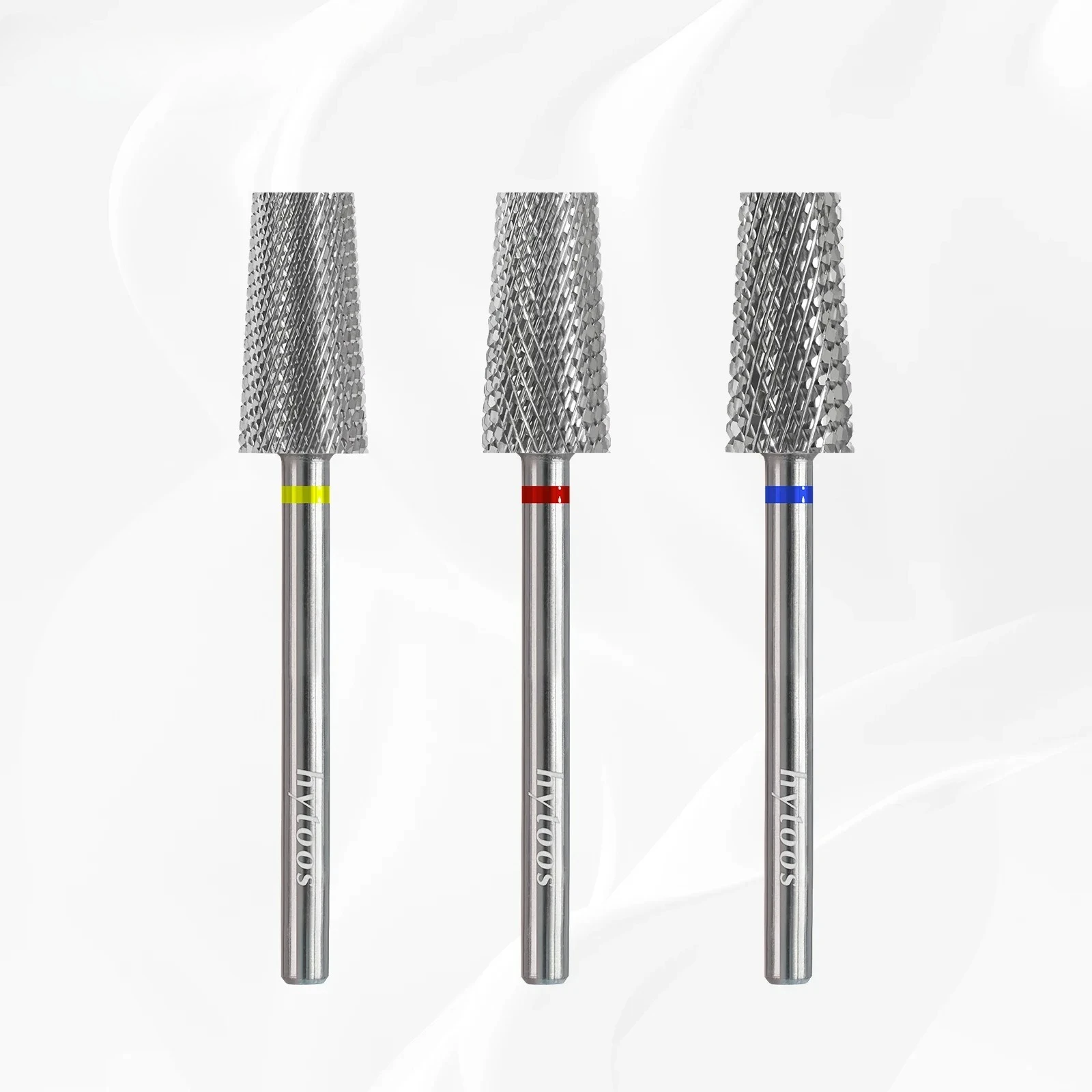 6.6mm Flat Top Tapered Nail Drill Bit 2 Way Tungsten Carbide Nail Bits Electric Manicure Drill Accessories Remove Gel