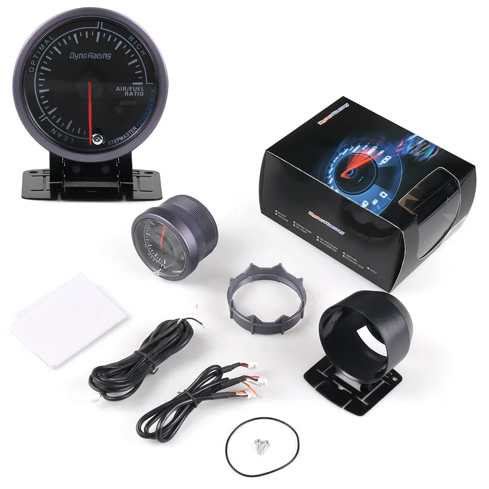 

60MM Narrowband Air Fuel Ratio Meter White/Amber light with peak function Narrowband Air Fuel Ratio Meter Black Face Air fuel ra