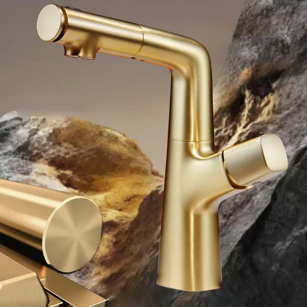 

3Modes Pull Out Basin Sink Faucet Liftable Multifunction 360° Rotation Faucet explosion-proof High temperature resistance