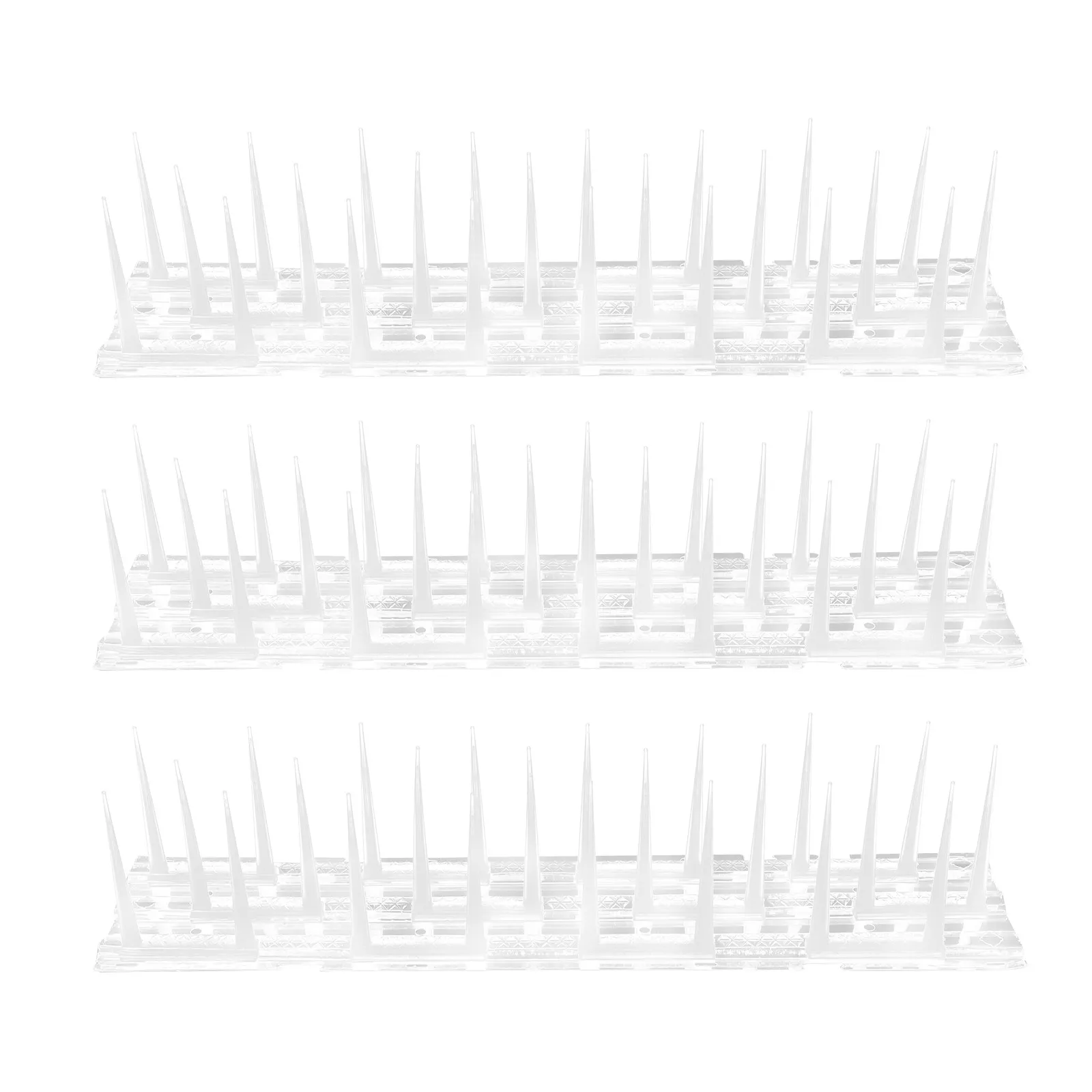 3Pcs Plastic Bird Deterrent Spikes for Balcony Window Sill Eaves Railing Outdoor Pest Control Pigeon Prevention Tool Anti Bird
