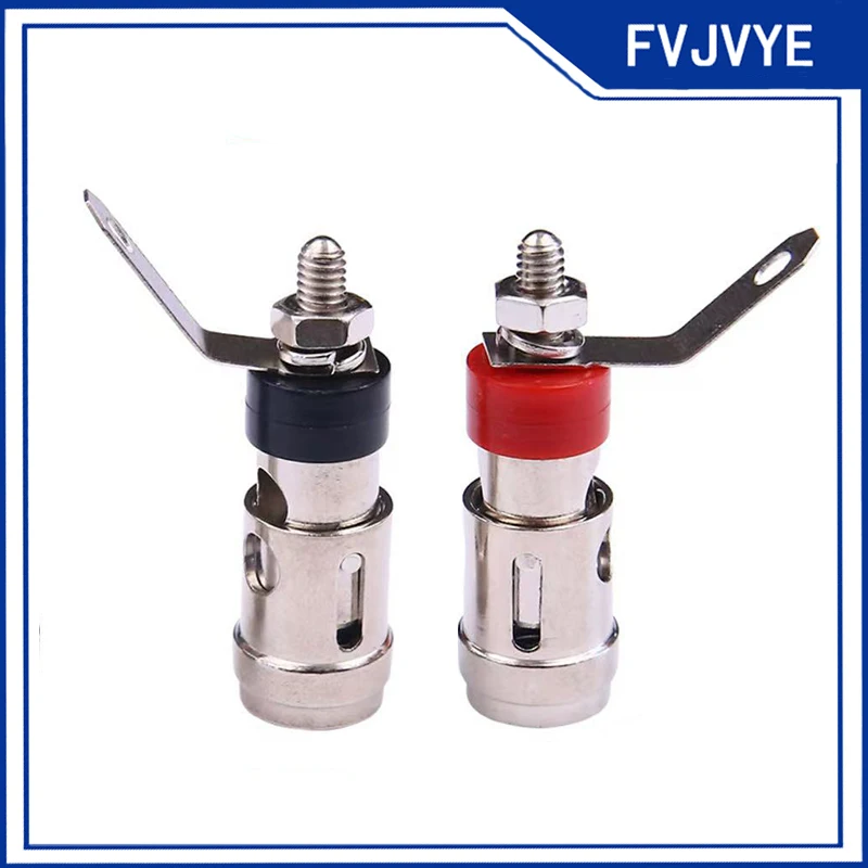 Nickel Plated 33/40mm Spring Terminal Block, Press Type Self-locking Terminal Block, Speaker Amplifier Speaker Connector A5