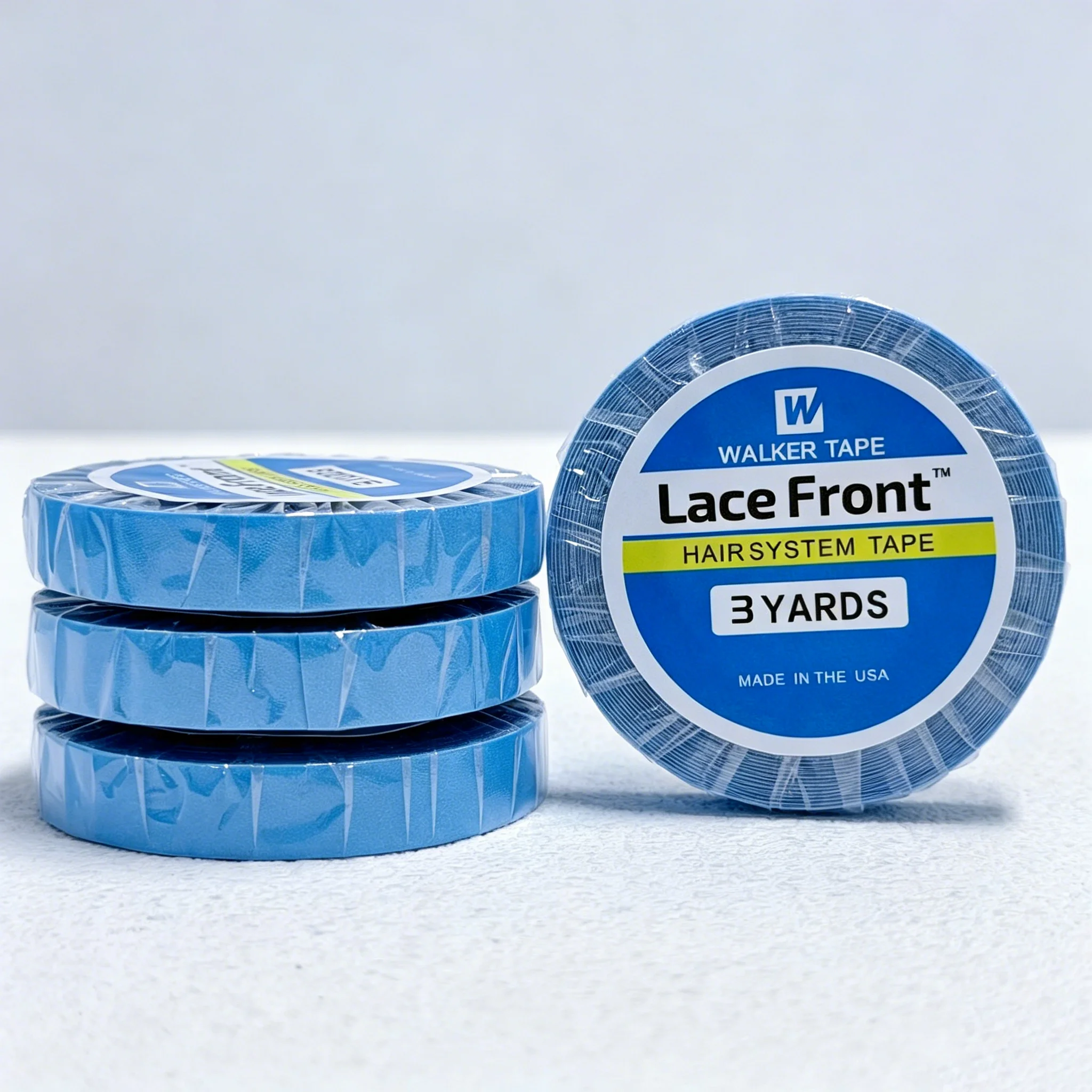 

1 Roll 0.8/1CM*3 Yards Super Hair Blue Tape Double-Sided Adhesive Tape for Hair Extension/Lace Wig/Toupee