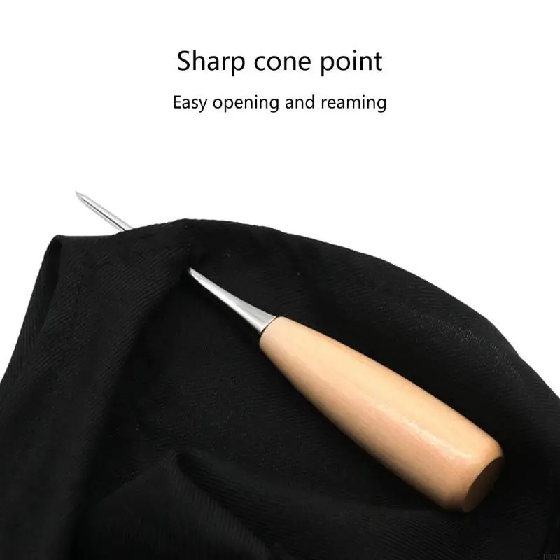 P82E Handy Handle Needle Practical Leatherworking Tool pour le art réparation