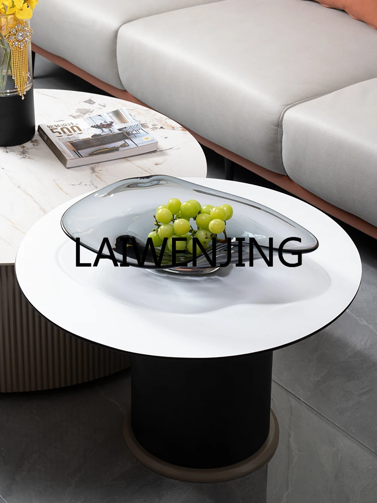 Crystal Glass Affordable Luxury Style High-End Fruit Plate Coffee Table Living Room Good-looking Candy Plate