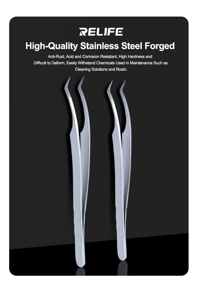 

SUNSHINE ST-17A Ultra-Precision Tweezers For Mobile Phone IC Chip Tinning Positioning Tweezers BGA Stencil Fixed Repair Tool