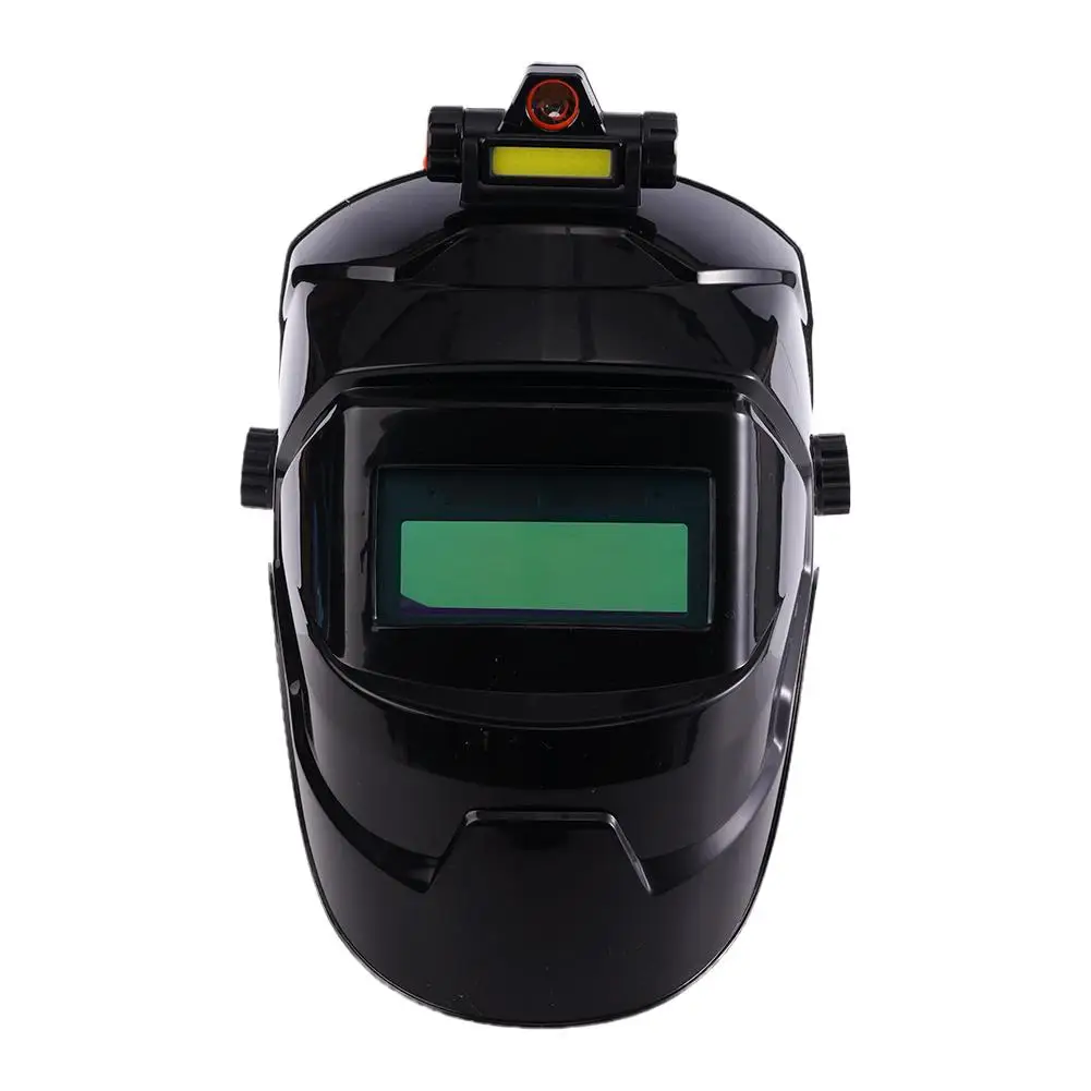 Automatisch abdunkelnde Schweißmaske mit Scheinwerfer, große Sichtfelder, Solar-Schweißhelm mit Sensoren, Schleifmaske für Lichtbogen-, WIG- und MIG-Schweißen – Detail 15