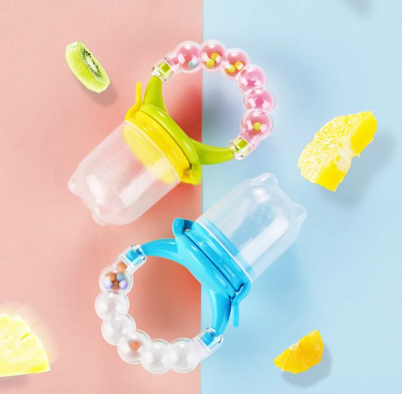 1Pcs Baby Food Feeder Pacifier Fresh Fruit Feeder Infant Teething Toy Nibbler Teether Pacifier Safe Silicone Pacifier for Baby