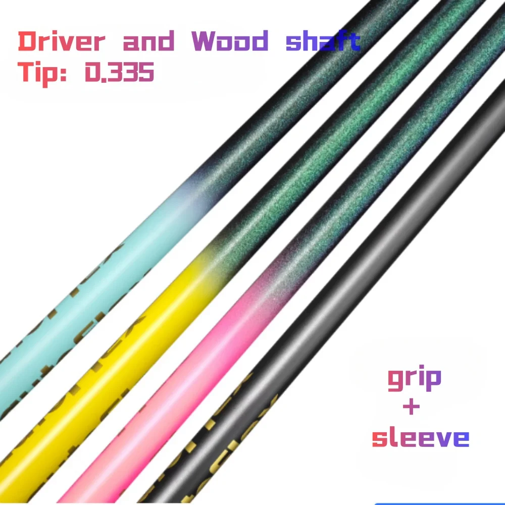 

Golf Drivers Shaft Au- Flex 405 / 505 / 505X / 505XX, Free Assembly Sleeve and Grip , PINK / Black / Blue / YELLOW / white