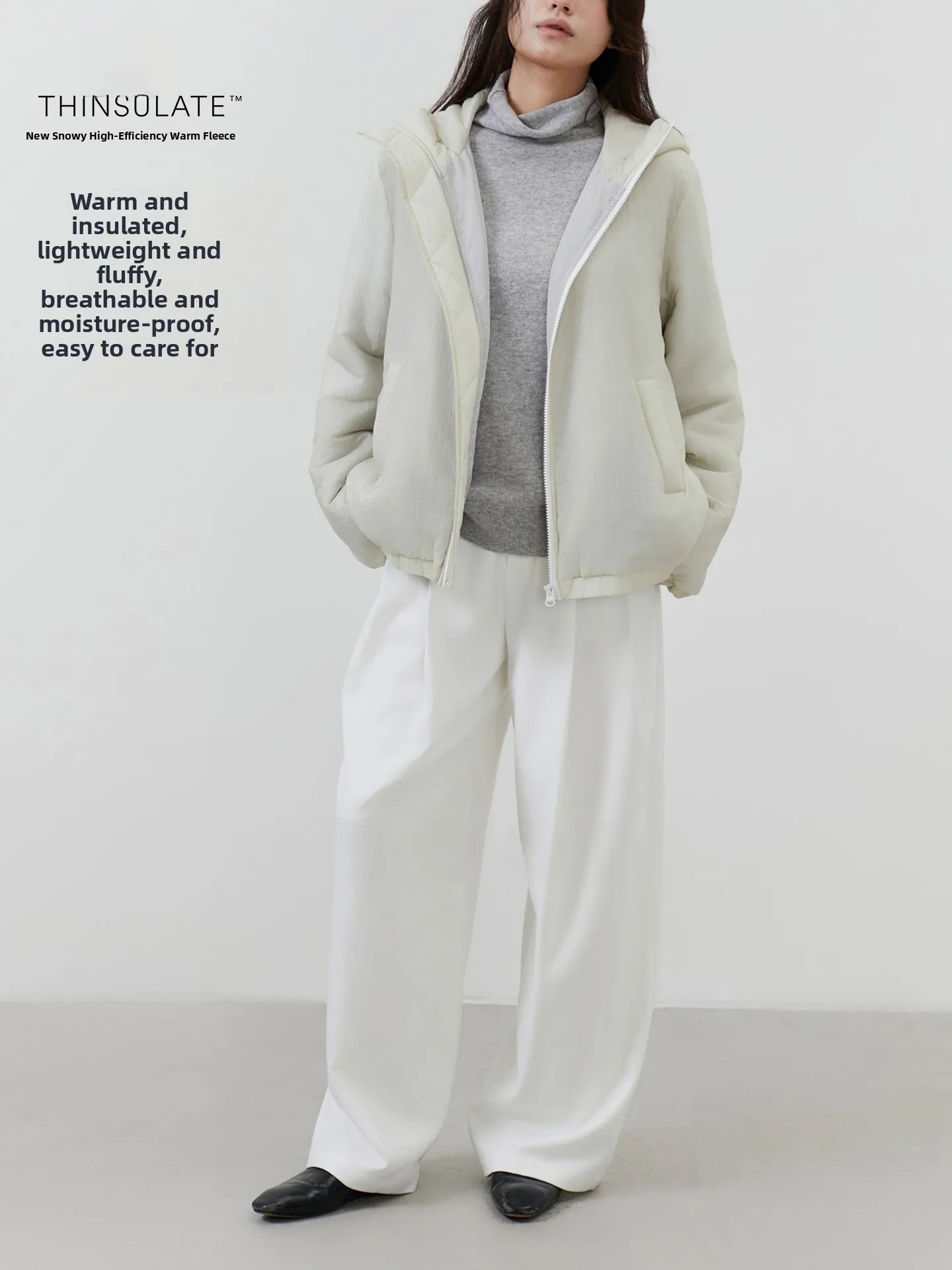 

Seei женское зимнее теплое пальто Fce Fill, легкое хлопковое пальто с капюшоном на молнии, свободный крой, длинное све, для поездок на работу