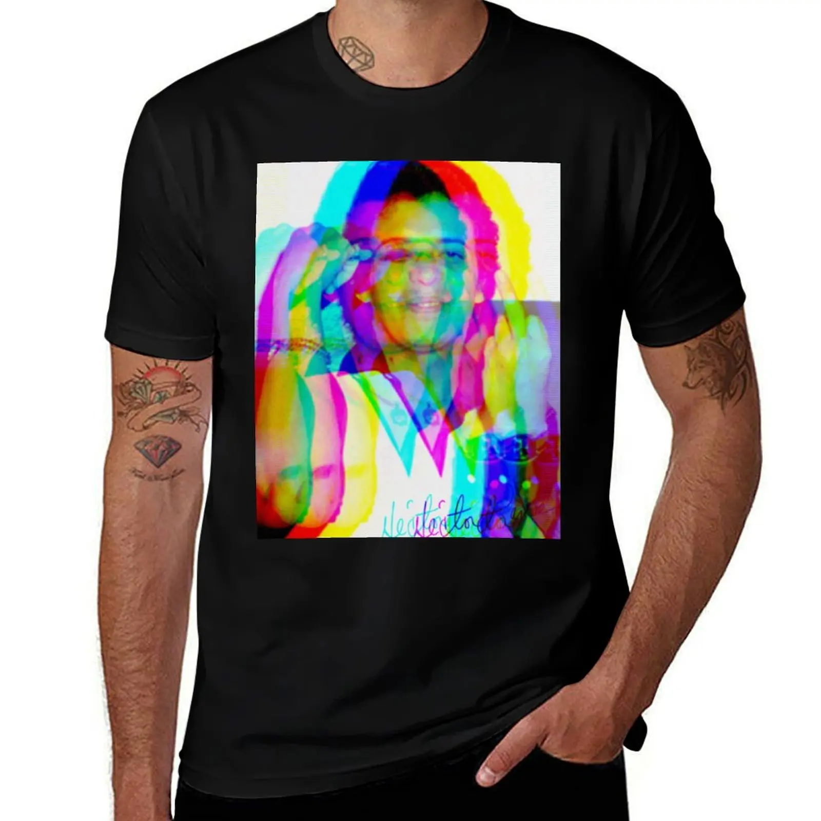 

Héctor Technicolor T-Shirt t shirts for man graphic funny t shirts for man graphic vintage cotton t shirts man 100% T-Shirt