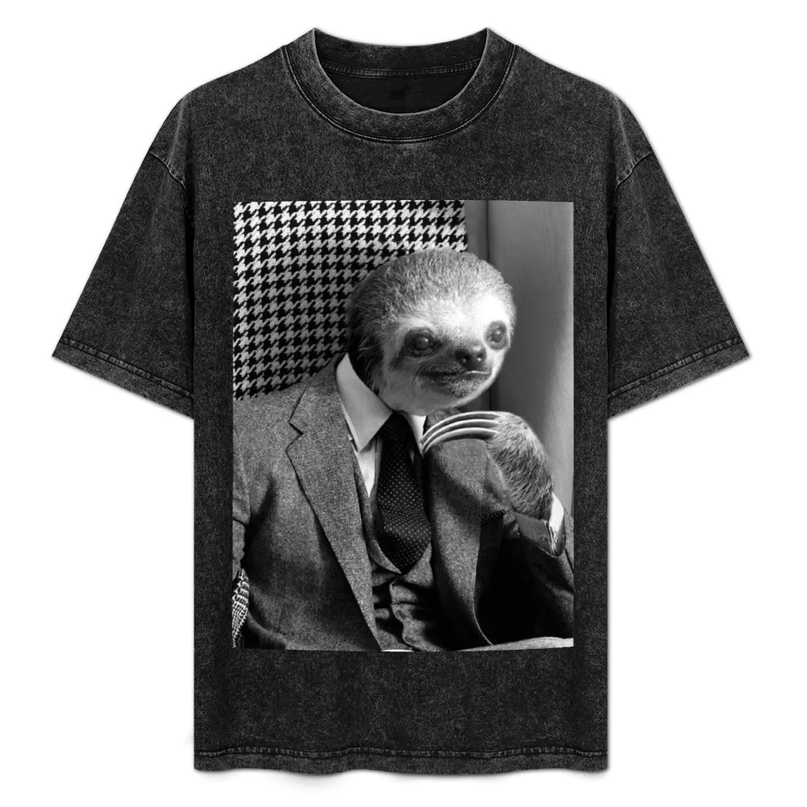 

Gentleman Sloth #6 T-Shirt quick-drying summer tops mens big and tall t shirts