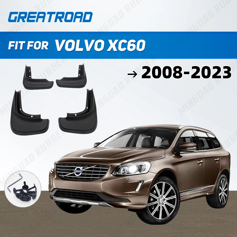 For Volvo XC60 2008 - 2023 2009 2010 2011 2012 2013 2014 Car Mudflaps Mud Flaps Splash Guards Mudguards Flap Fender Accessories