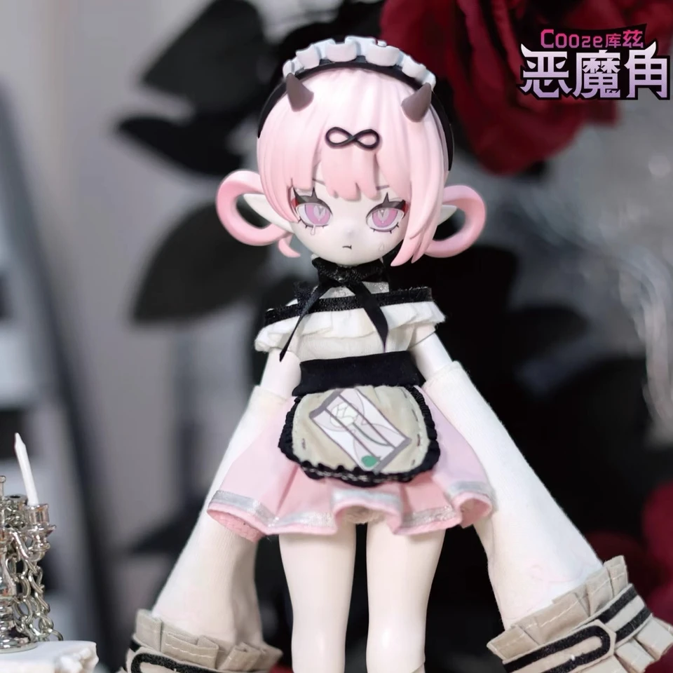 Cooze 1/8 Bjd Devil'S Horns Blind Box Toys Movable Doll Ornament