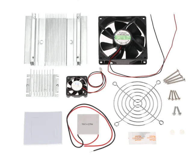 60W Refrigeration Cooler Air Conditioner Temperature Module and Cooling Fan Assembly