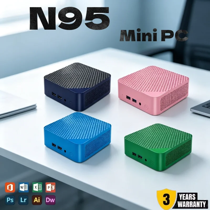 Mini PC Intel Core N95 2026 New Gaming Mini Computer, WiFi 6 BT5.2, 16GB RAM 1TB SSD, Pre-installed Windows 11 Gamer Desktop PC